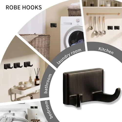 Vista 5 de Formosa Design Hardware - Kit de accesorios de baño (4 piezas, bronce oscuro)