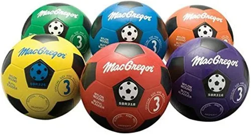 Vista 2 de MacGregor Balones de fútbol multicolor (juego de 6)