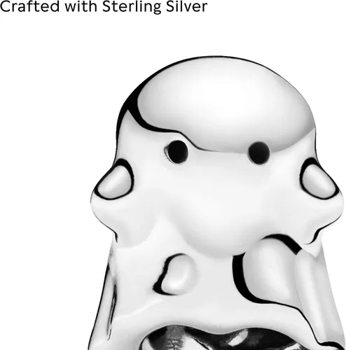 Vista 3 de PANDORA Jewelry Boo the Ghost - Dije de plata de ley Metal Esmalte no aplica
