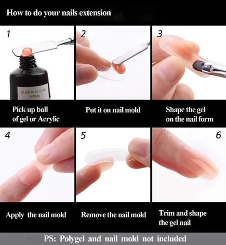 Vista 6 de Bertoo - Cepillo y recogedor de gel de uñas de poligel, herramienta de cepillo de uñas de gel de acero inoxidable de doble extremo para cepillos