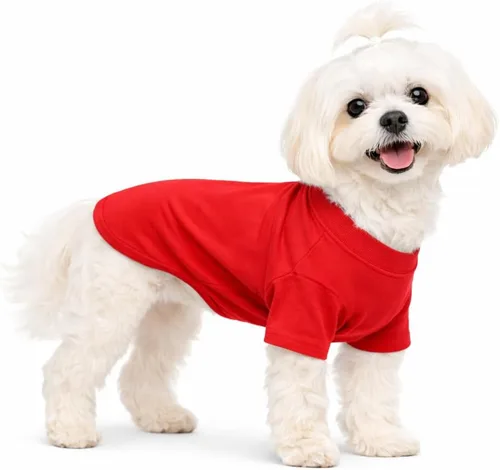 Vista 147 de Lovelonglong 2019 - Ropa para mascotas, Disfraces para Perro, Ropa Camisetas en blanco para Perros Grande Medianos Pequeños 100% Algodón 18