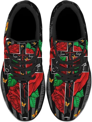 Vista 2 de Faith Shoes - Zapatos deportivos para correr para hombres y mujeres, transpirables, casuales, para deportes, regalos para ella