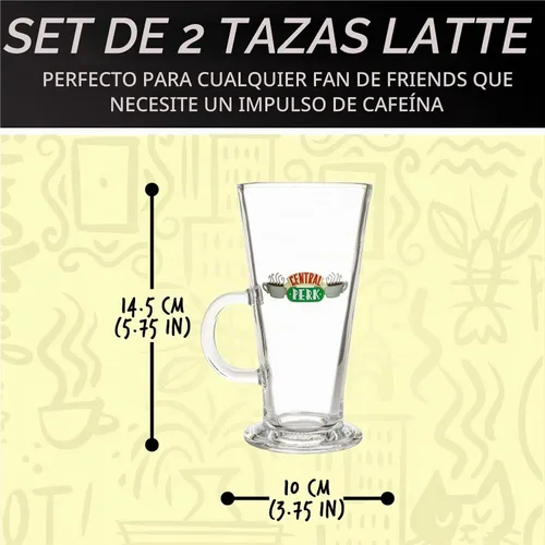 Vista 2 de Paladone Tazas Friends Latte - Juego de 2 - Producto