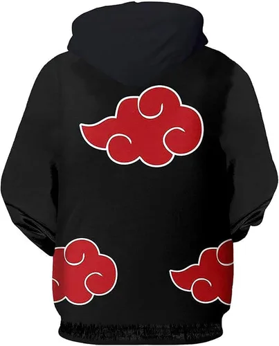Vista 2 de Men 3D Printed Hoodie Pullover Anime Hooded Sweatshirt