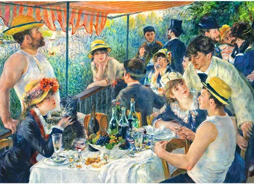 Vista 2 de Trefl Luncheon of the Boating Party - Rompecabezas de 1000 piezas de 26.9 x 18.9 pulgadas