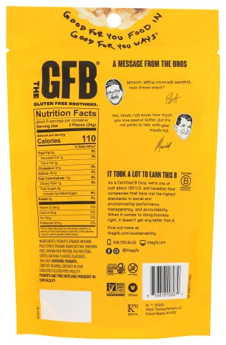Vista 3 de The GFB Gluten Free (paquete de 3) 4 onzas (mantequilla de maní)