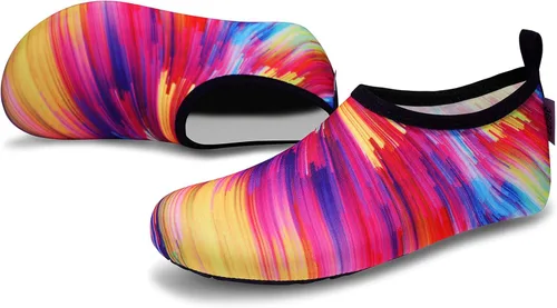 Vista 4 de VIFUUR - Zapatos para deportes acuáticos, calcetines acuáticos, de secado rápido, para yoga, con sensación de andar descalzo, sin cordones