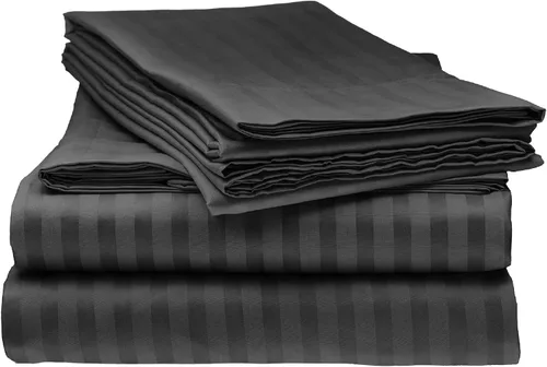 Vista 14 de laxlinen Super Suave Calidad 4 Pcs Hoja de cama Set (+ 30 inch) bolsillo extra profundo