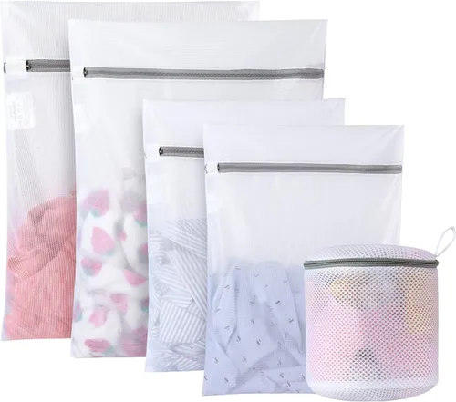 Vista 13 de GOGOODA - 3 bolsas de malla para lavandería, bolsas para lavado de prendas delicadas, lencería, medias