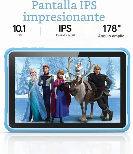 Vista 4 de PRITOM Android 13, tablet infantil de 10 pulgadas, control parental, 6000 mAh, procesador de cuatro núcleos, 2 GB de RAM, 64 GB de ROM, pantalla