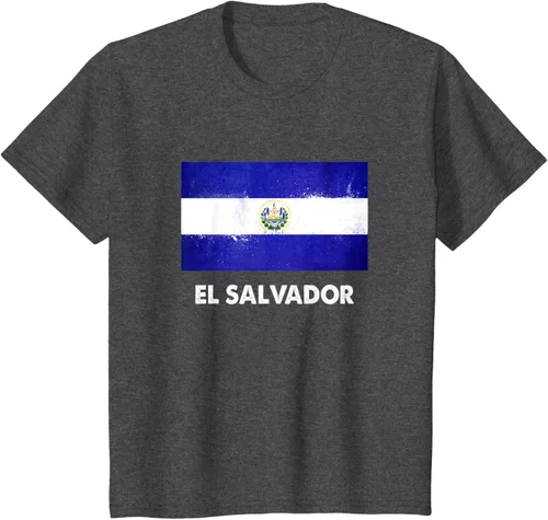 Vista 31 de Camiseta de la bandera de El Salvador Camiseta salvadoreña