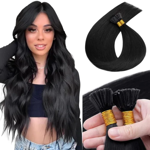 Vista 13 de MY-LADY Microlink - Extensiones de cabello humano con microcuentas de 14 pulgadas, extensiones de cabello rubio con micro bucle, extensiones