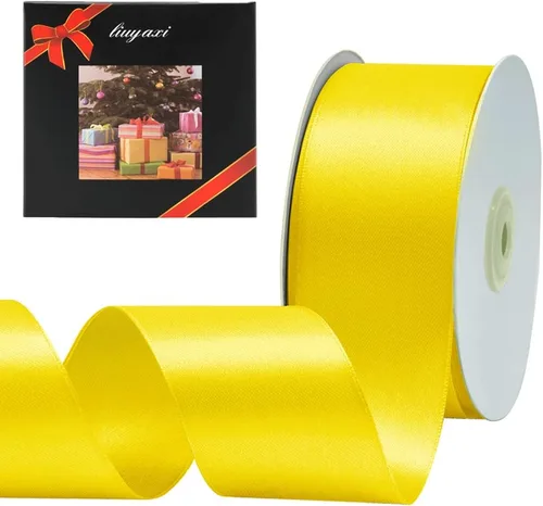 Vista 20 de Cinta de satén verde manzana de doble cara de color sólido de 1/2 pulgada x 25 yardas, cintas perfectas para manualidades, decoración de bodas