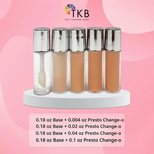 Vista 3 de TKB - Líquido labial Presto Change-o Magic Color Aditivo de color, color de labios único, transformación de labios, vegano, sin gluten ni crueldad