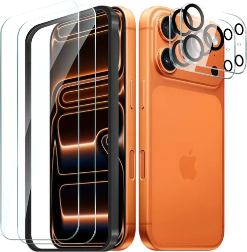 Vista 11 de Paquete de 2+2 protectores de pantalla de privacidad para iPhone 17 con protector de lente de cámara, película de protección de vidrio templado