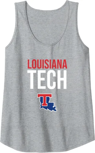 Vista 5 de Camiseta sin mangas apilada Louisiana Tech Bulldogs, Negro