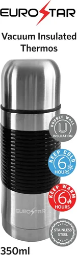 Vista 2 de EUROSTAR T350 Termo aislado al vacío 11.8 fl oz, acero inoxidable
