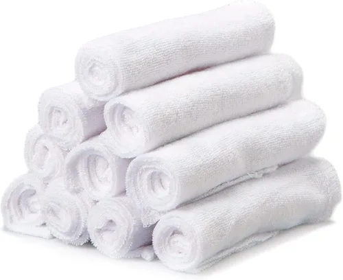 Vista 10 de Spasilk Juego de toallitas para niños y niñas recién nacidos, juego de toallas de rizo suave, paquete de 10, burbujas aguamarina, (010-1201)