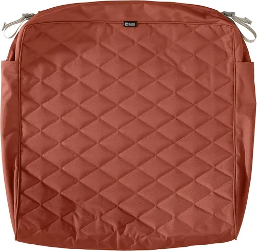 Vista 11 de Classic Accessories Montlake FadeSafe FadeSafe - Funda de cojín acolchada para patio, resistente al agua, 21 x 19 x 3 pulgadas, manzanilla