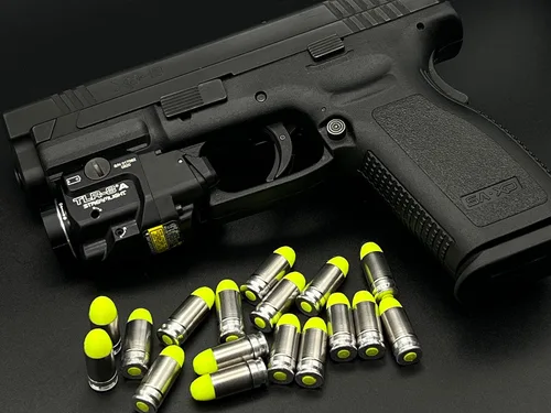Vista 5 de Rondas de metal de alta calidad de 0.354 in - Tapas reutilizables a presión, verde neón