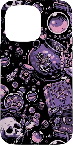 Vista 21 de Funda linda para iPhone 16 Witch's Essentials Pattern Witchy Design Halloween
