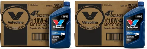 Vista 9 de Valvoline Aceite de motor de motocicleta de 4 tiempos 10W-40, 1 cuarto de galón