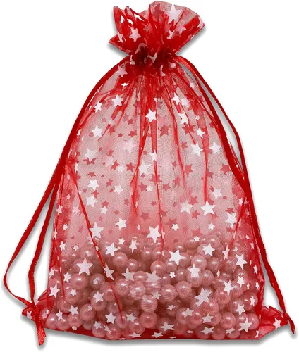 Vista 39 de The Display Guys - Paquete de 100 bolsas de regalo de organza transparente de 2 x 2.5 pulgadas con cordón
