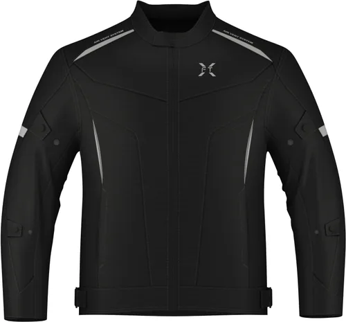 Vista 6 de FTX Chaqueta de motocicleta para hombre, armadura de equipo de protección de cuerpo completo, chaqueta de motocicleta de tela textil Cordura