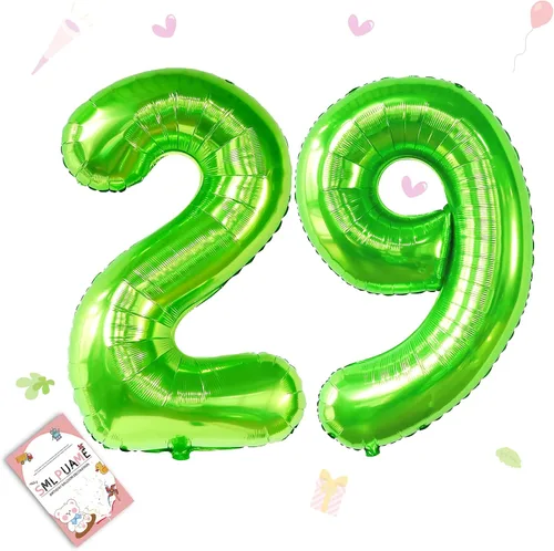 Vista 130 de Globos grandes de 40 pulgadas de números del 0 al 9, globos numéricos para decoración de fiesta de cumpleaños, globos de helio de aluminio