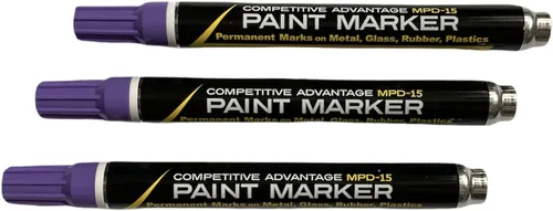 Vista 17 de Marcador de pintura esmaltada de ventaja competitiva MPD Permanente Impermeable Resistente a los rayos UV Blanco