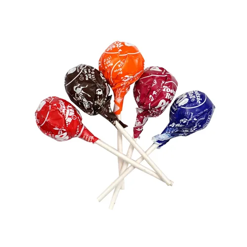 Vista 7 de Piruletas clásicas con centro de chocolate, bolsa a granel de 1 lb (aprox. 22 unidades), sabores de frutas surtidos originales, The Hampton Popcorn