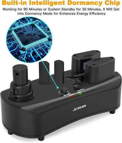 Vista 6 de Máquina de almohada de aire para embalaje rápido – JZBRAIN 110V YE300 Air Cushion Machine sella a 7.2-9.8 pies/min Envoltura de embalaje de burbujas