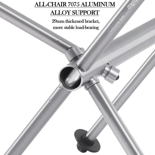 Vista 4 de Naturehike Silla de camping, plegable con bolsa de almacenamiento, silla portátil al aire libre para adultos, ligera, soporta 330 libras, silla