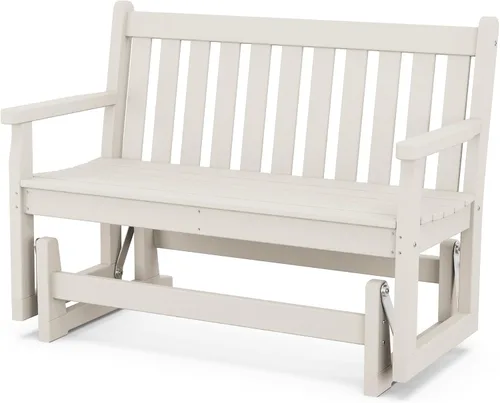 Vista 9 de POLYWOOD® Planeador de jardín tradicional, gris pizarra Pizarra gris