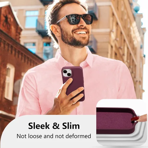 Vista 316 de Funda magnética de silicona para iPhone 13 Pro, color blanco antiguo [Compatible con Magsafe] [Forro de microfibra suave antiarañazos], funda