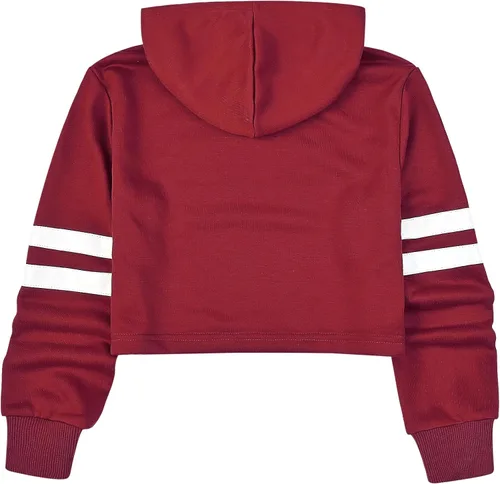 Vista 2 de Sudaderas con capucha para niños, niñas, cuero, a cuadros, manga larga, camiseta corta.