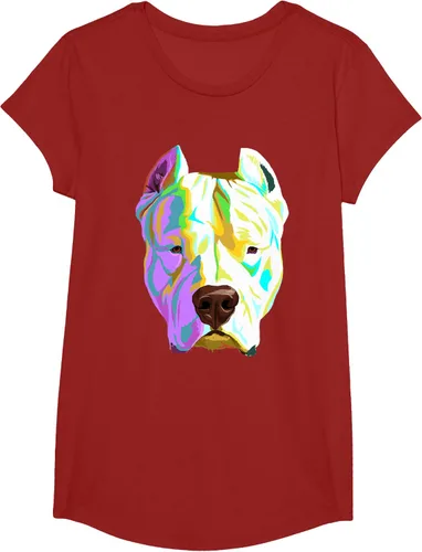 Vista 86 de Colorida camiseta Dogo Argentino, Negro, S