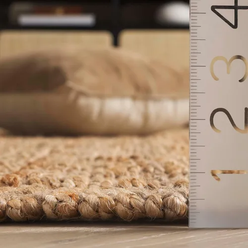 Vista 5 de SAFAVIEH Colección de fibra natural - Alfombra de pasillo, 2'3" x 11', color natural, de yute hecho a mano estilo granja, ideal para áreas de alto