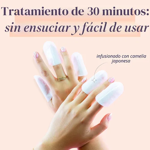 Vista 5 de SpaLife Aceite de camelia japonesa y vitamina E, envoltura de cutícula para uñas, paquete de 6 (60 unidades), mascarillas hidratantes, recomendadas