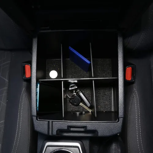 Vista 4 de CHEAYAR Para Toyota Tacoma 2016-2020, divisores de consola central, caja de reposabrazos de inserción, caja de reposabrazos, organizador