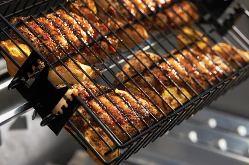 Vista 11 de Cesta plana antiadherente de asador automático Onward Manufacturing Company