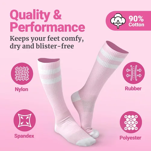 Vista 5 de LOVE CLASSIC Calcetines deportivos de compresión ligeros para mujer