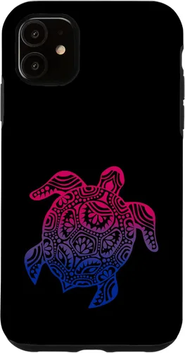 Vista 5 de iPhone 15 Bisexual Pride Sutil Bi LGBTQ Orgullo Gay Lindo Tortuga LGBT Caso