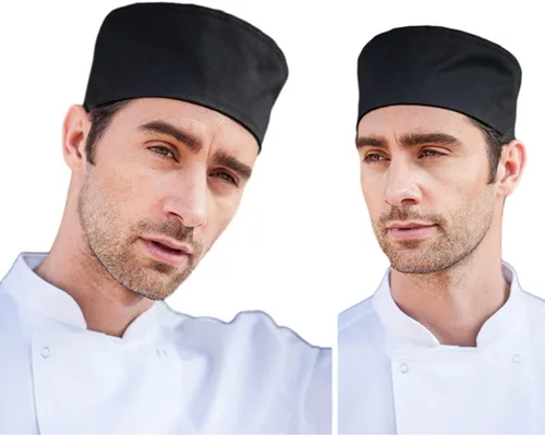 Vista 3 de Hyzrz Unisex Chef Hats Adjustable Kitchen Cooking Caps with Breathable Mesh Top