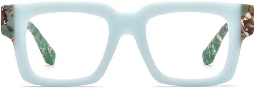 Vista 4 de HEPIDEM Gafas de acetato multicolor degradadas con marco para mujer, gafas grandes grandes 2023
