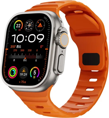 Vista 10 de Correas de silicona deportivas compatibles con Apple Watch Band de 1.929 in, 1.811 in, 1.772 in, 1.732 in, 1.654 in, 1.614 in, 1.575 in, 1.496 in