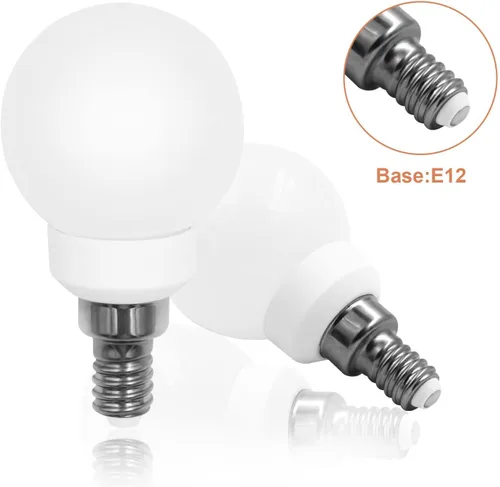 Vista 3 de Bombilla LED de 3000 K, luz blanca cálida para candelabro E12, bombillas de 110 V 3 W G14/G45, bombillas pequeñas 25 W equivalente a 260 lúmenes