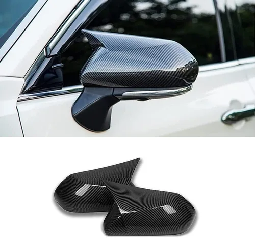 Vista 6 de Cubierta de espejo retrovisor lateral de cuerno de buey para automóvil, protector de espejo retrovisor, cubiertas de decoración, accesorios