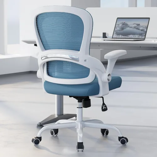 Vista 18 de TRALT Silla de oficina – Silla de oficina ergonómica con soporte trasero, sillas de escritorio de oficina en casa, asiento ancho de 330 libras, Negro