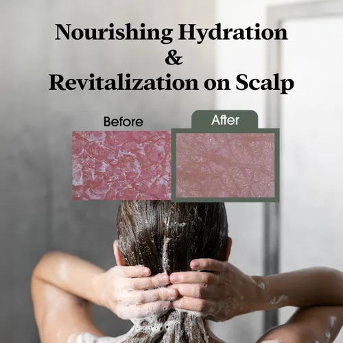 Vista 6 de Barra de champú coreana, vegana y orgánica, 3.5 onzas, agua de arroz y espirulina para el crecimiento del cabello, limpieza profunda nutritiva